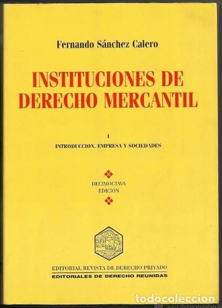 Instituciones Derecho Mercantil T-1