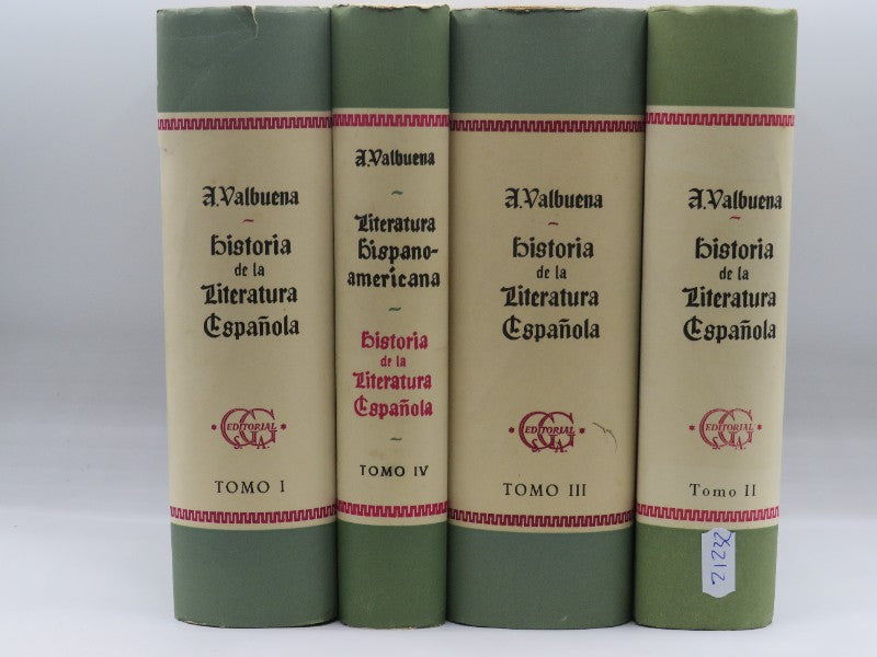 Historia de la Literatura Española 4 Tomos