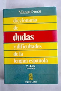 Diccionario de Dudas y Dificultades de la Lengua Española