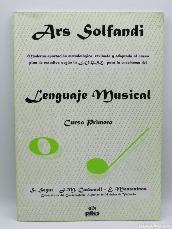 Ars Solfandi, Lenguaje Musical, Curso Primero