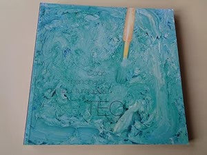 Codo Manchado de Azul Turquesa