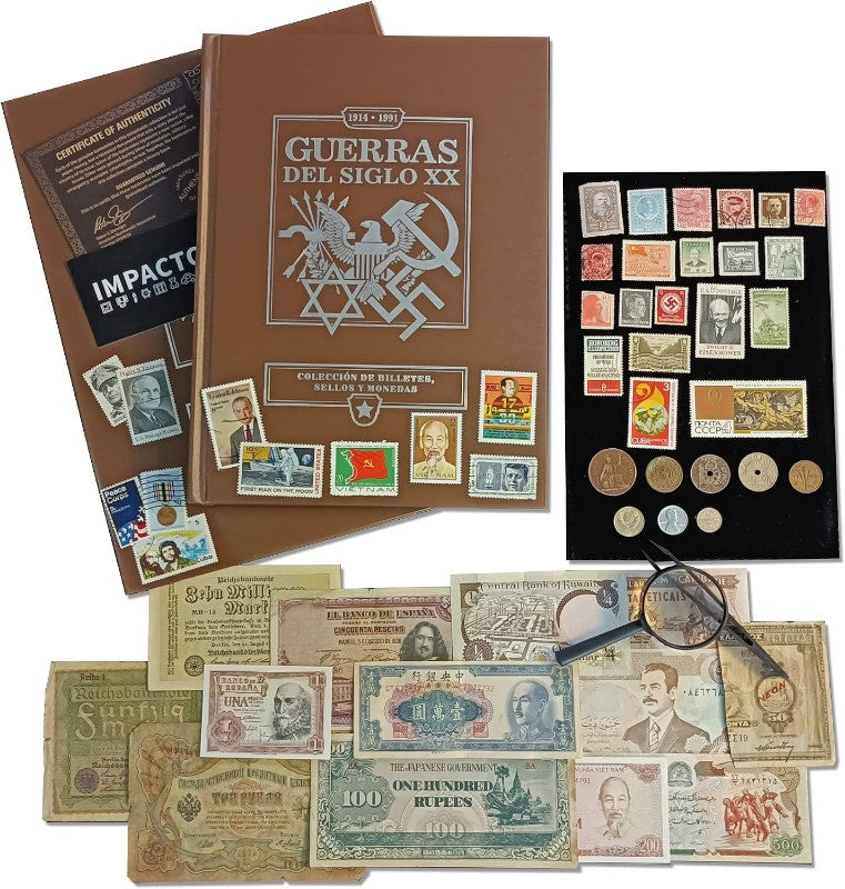 Guerras del Siglo XX: Colección de Billetes, Sellos y Monedas
