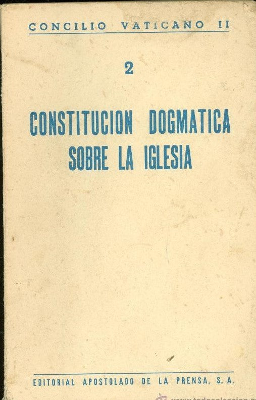 Constitución Dogmática Sobre la Iglesia (Lumen Gentium)