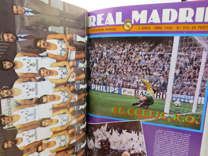 Tomo Encuadernado Revistas Oficiales Real Madrid (Mayo 1979 - Septiembre 1980)