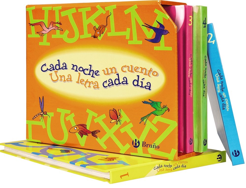 Cada Noche un Cuento, una Letra Cada Día (Estuche de 4 Libros)