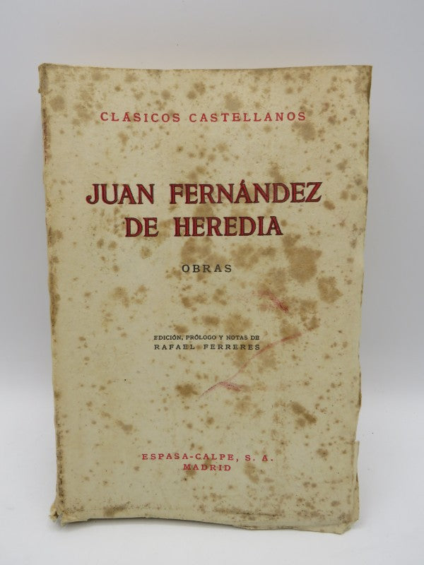 Juan Fernández de Heredia: Obras