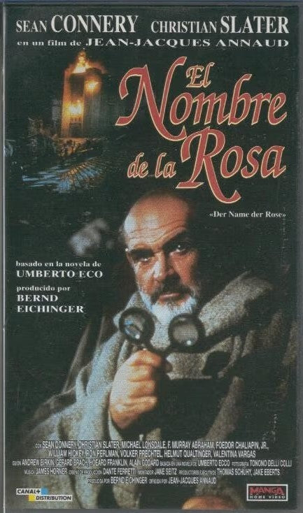 Video Vhs: el Nombre de la Rosa