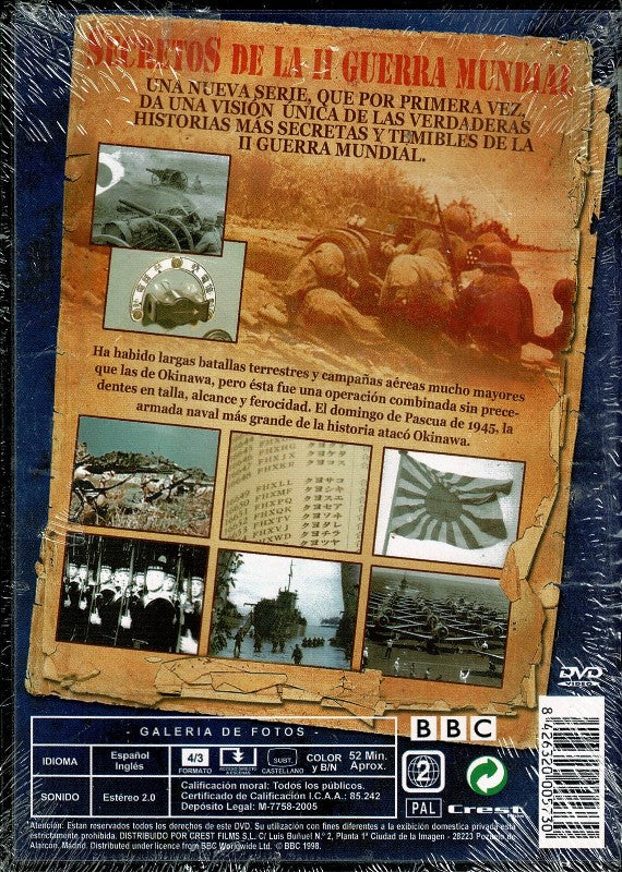 Dvd. Secretos de la II Guerra Mundial. Okinawa