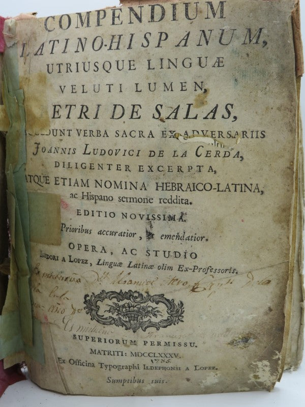 Compendium Latino-hispanum: Utriusque Linguae Veluti Lumen