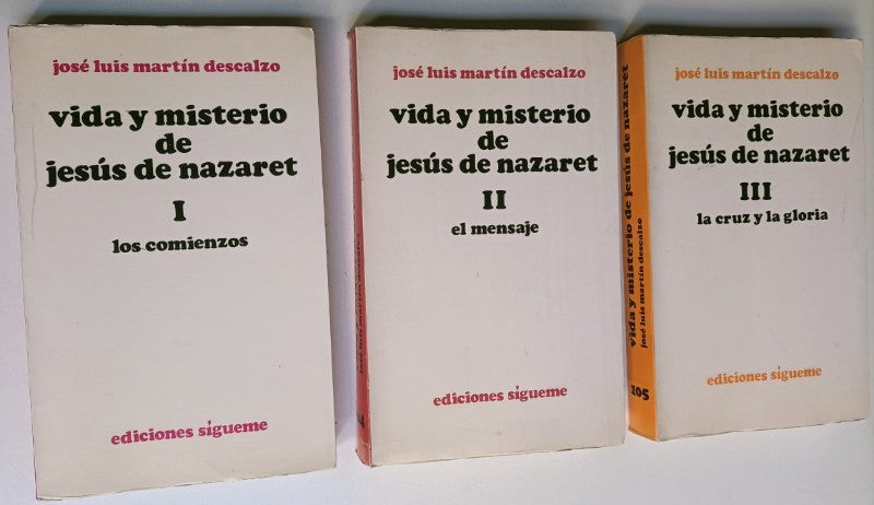 Vida y Misterio de Jesús de Nazaret 3 Tomos