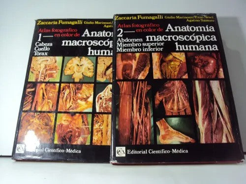 Atlas Fotográfico en Color de Anatomía Macroscópica Humana Obra Completa Tomos 1 y 2