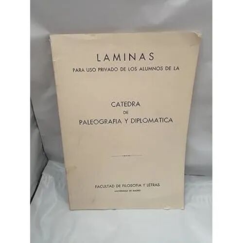 Láminas Cátedra de Paleografía y Diplomática