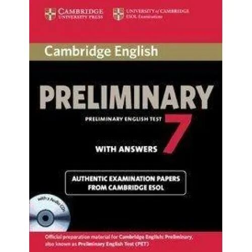 Cambridge English Preliminary 7 Student's Book Pack (Student's Book With Answers)