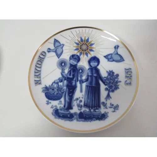 Antiguo Plato Navideño Santa Clara 1973 Alvarez Vigo