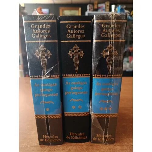 As Cantigas Galego Portuguesas(tres Tomos) Grandes Autores Gallegos