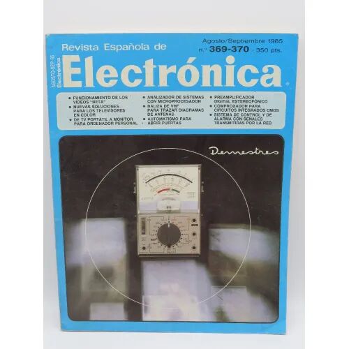 Revista Española de Eectronica. Nº. 369-370 Agosto/septiembre 1985